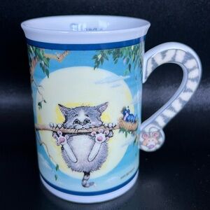 Danbury Mint Gary Patterson Hang In There Cat Mug